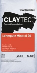CLAYTEC Lehmputz Mineral 20