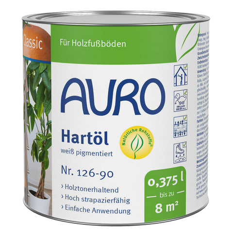 AURO Hartöl , weiß pigmentiert, Nr. 126-90