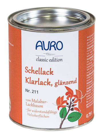 AURO Schellack-Klarlack glänzend Nr. 211